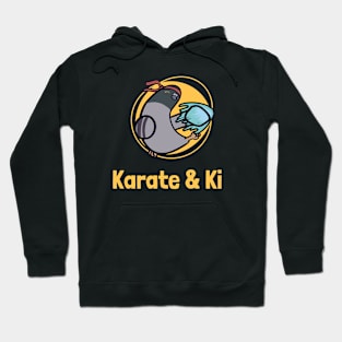 Karate & Ki Pigeon Monk Design Hoodie